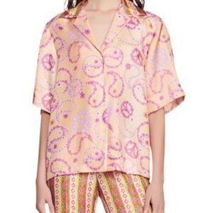 Sandro Silk Shirt Kimy RRP $300
